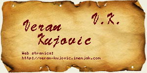 Veran Kujović vizit kartica